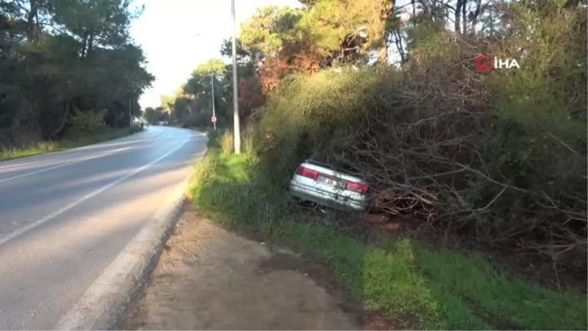 Köpeğe çarpmamak için direksiyonu kırdı, ölümden döndü