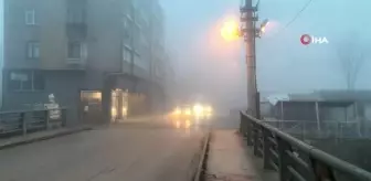 Uzunköprü'de yoğun sis etkili oluyor