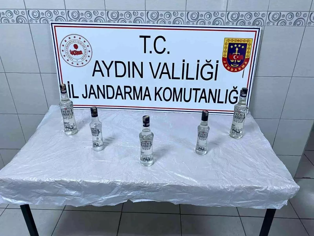 Aydın jandarması kaçak alkole geçit vermedi