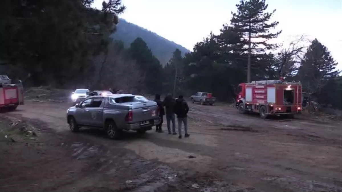 ÇANAKKALE - Kaz Dağları\'nda çıkan örtü yangınına ekiplerce müdahale ediliyor (2)