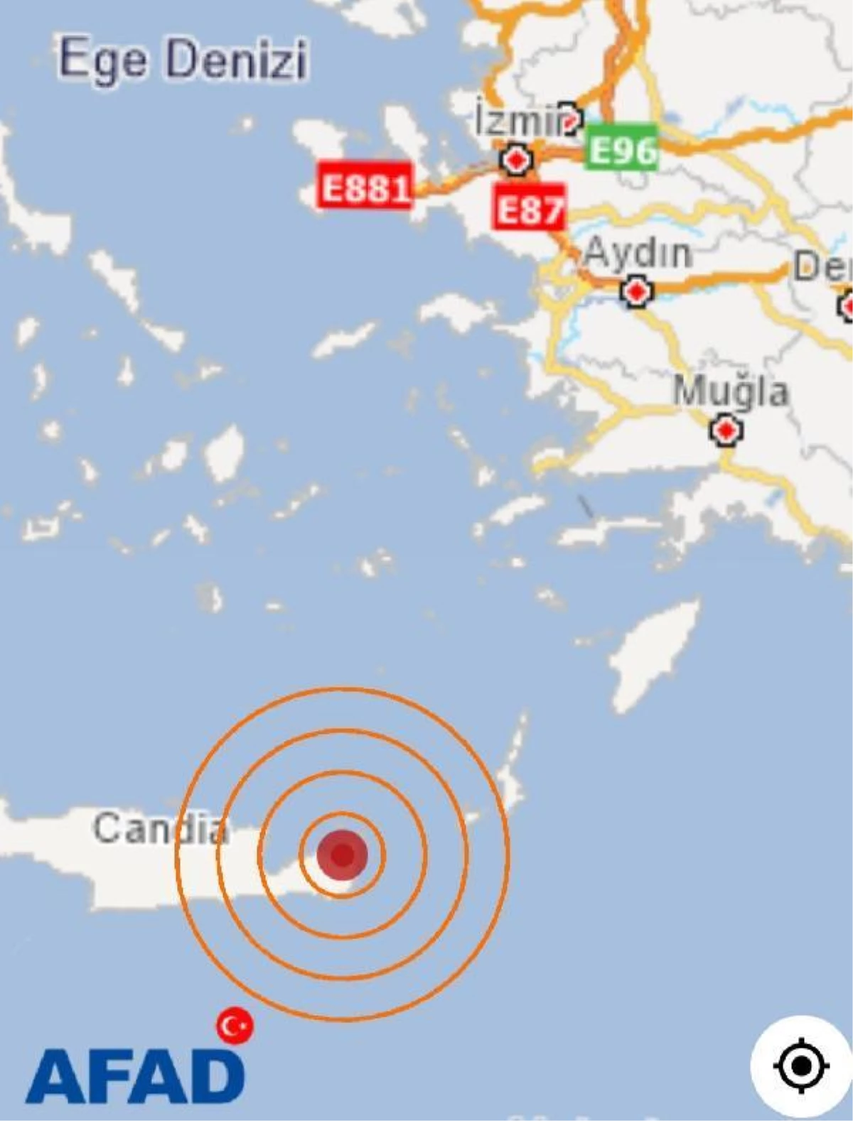 Girit Adası\'nda 4.4 büyüklüğündeki deprem, Ege sahillerinden de hissedildi