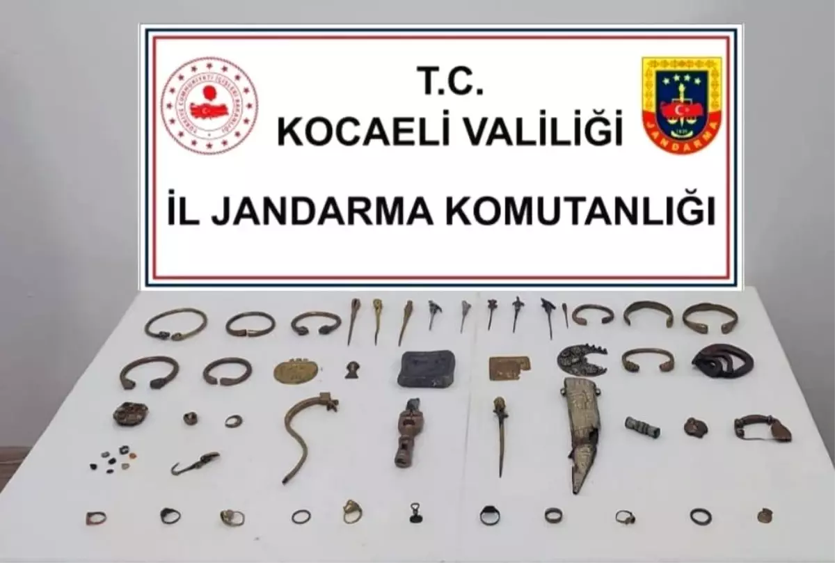 Kocaeli\'de Roma ve Bizans dönemine ait objeler ele geçirildi