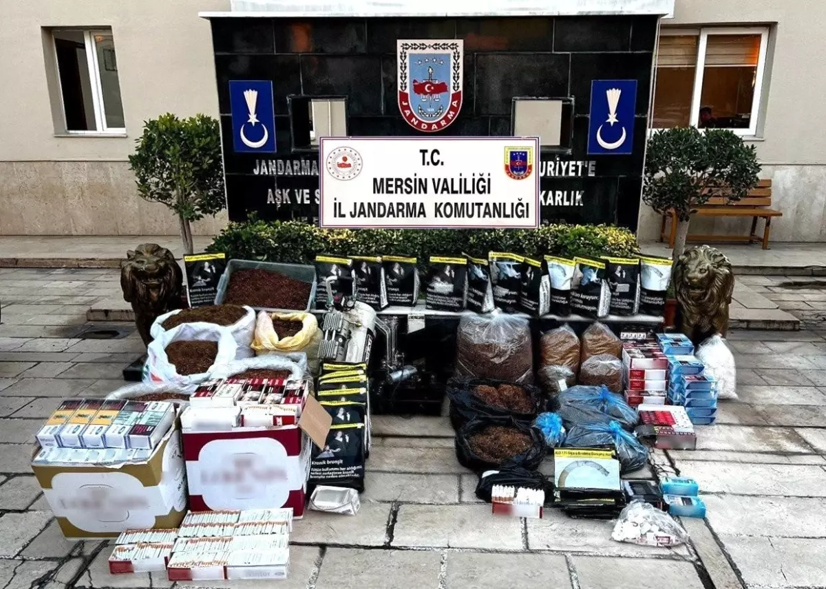 Mersin\'de 70 bin kaçak makaron ele geçirildi