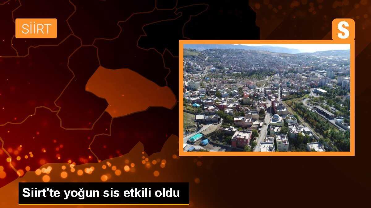 Siirt\'te yoğun sis etkili oldu