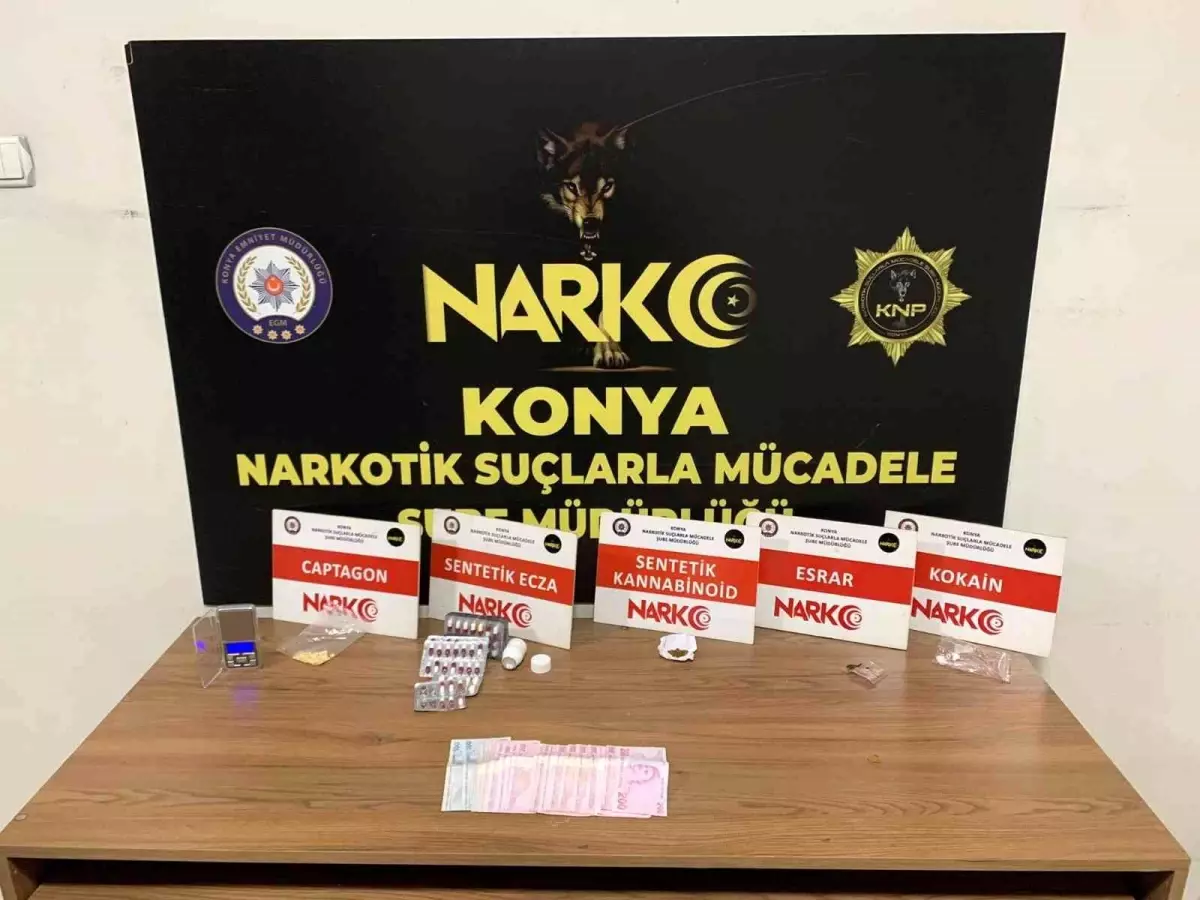 Konya\'da matbaada 6 bin 48 adet uyuşturucu hap ele geçirildi
