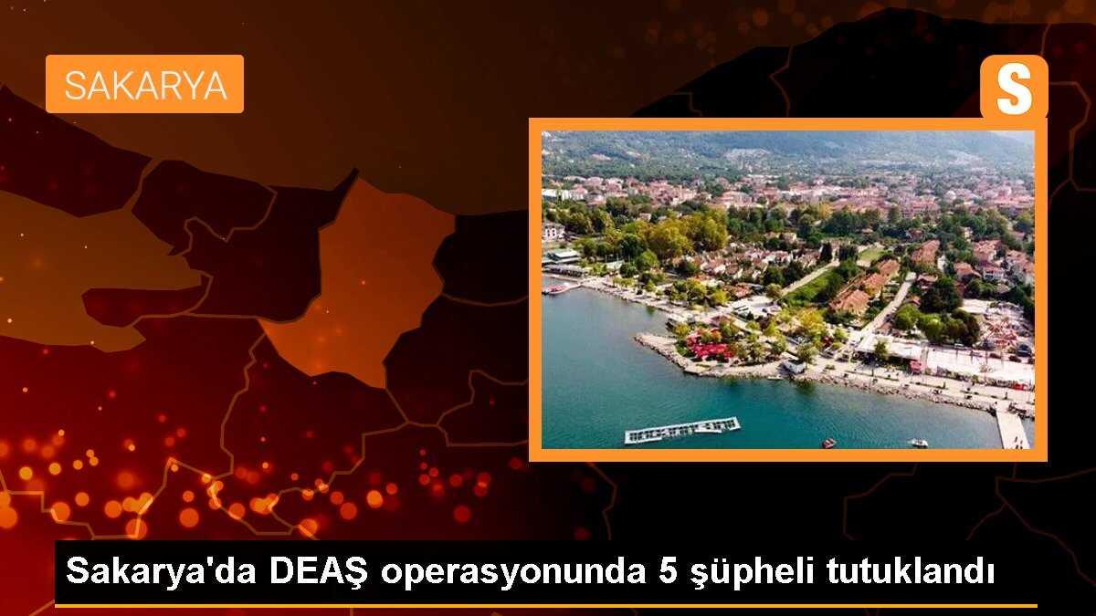 Sakarya\'da DEAŞ operasyonunda 5 şüpheli tutuklandı