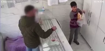 Fırında yaşanan hırsızlık güvenlik kamerasında