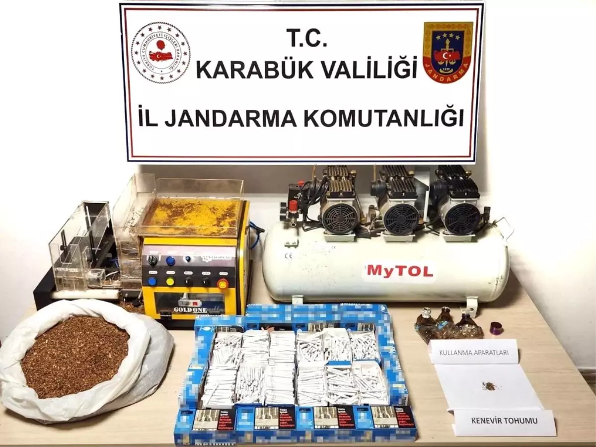 Jandarmadan uyuşturucu ve kaçak tütün operasyonu