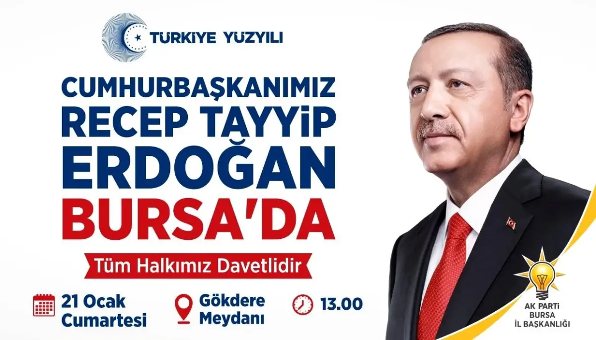 Cumhurbaşkanı Erdoğan Bursa\'ya geliyor