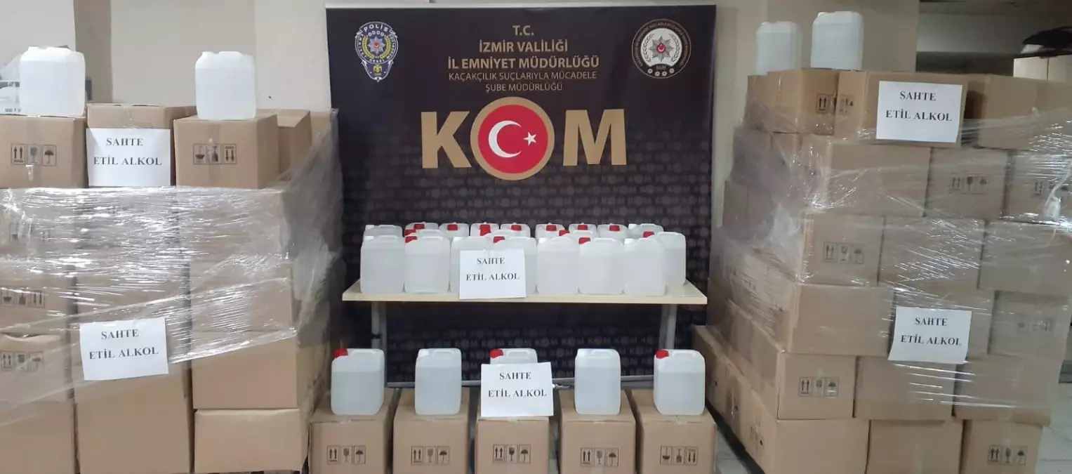 1100 litre etil alkol ele geçirildi