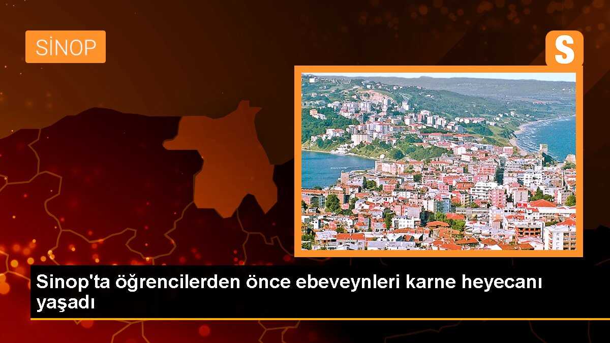 Sinop\'ta öğrencilerden önce ebeveynleri karne heyecanı yaşadı