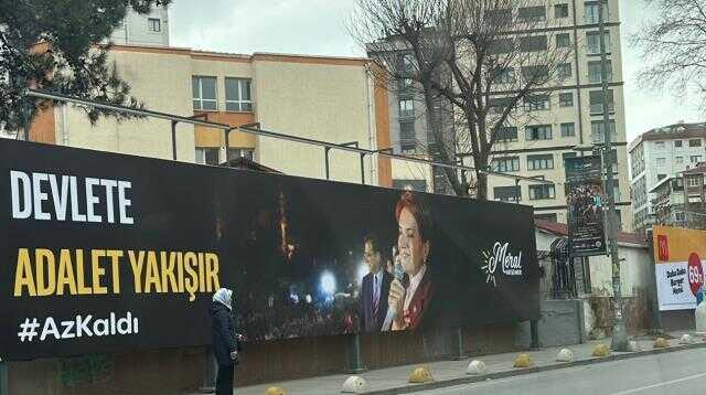 Meral Akşener'in seçim kampanyasında İmamoğlu detayı! İstanbul'un her yerine asıldı