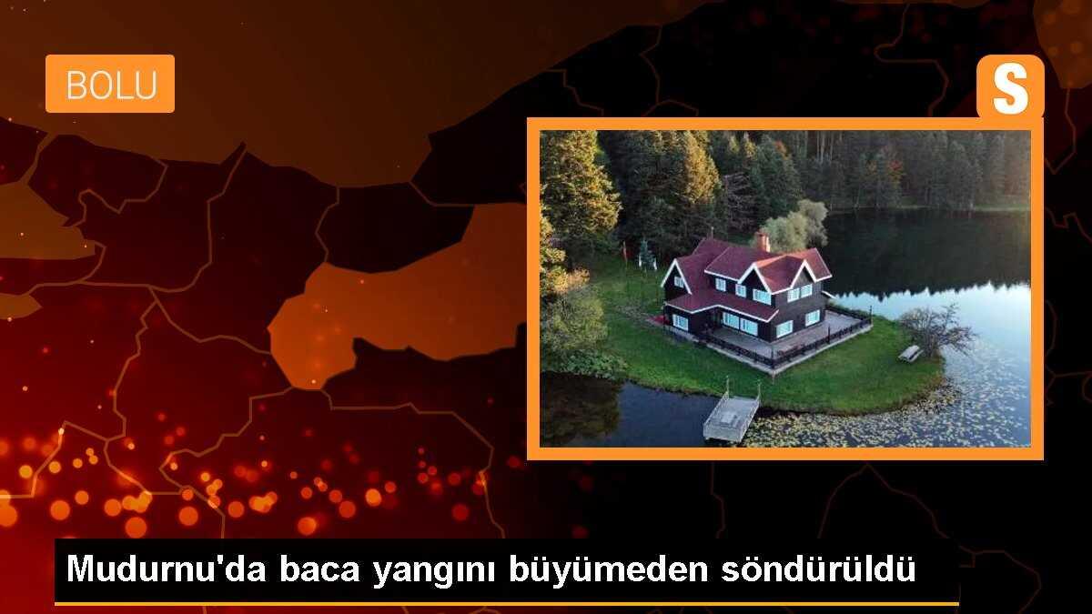 Mudurnu\'da baca yangını büyümeden söndürüldü