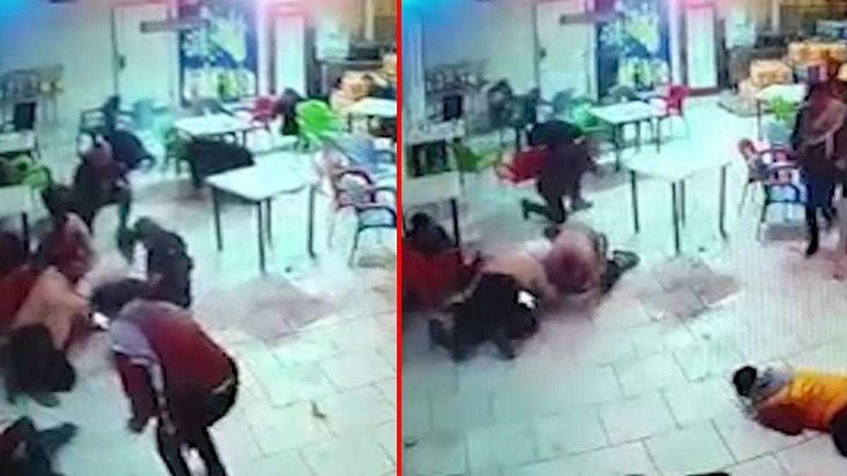 Şanlıurfa'da hastanede polisle gazetecinin yaralandığı kavga güvenlik kamerasında