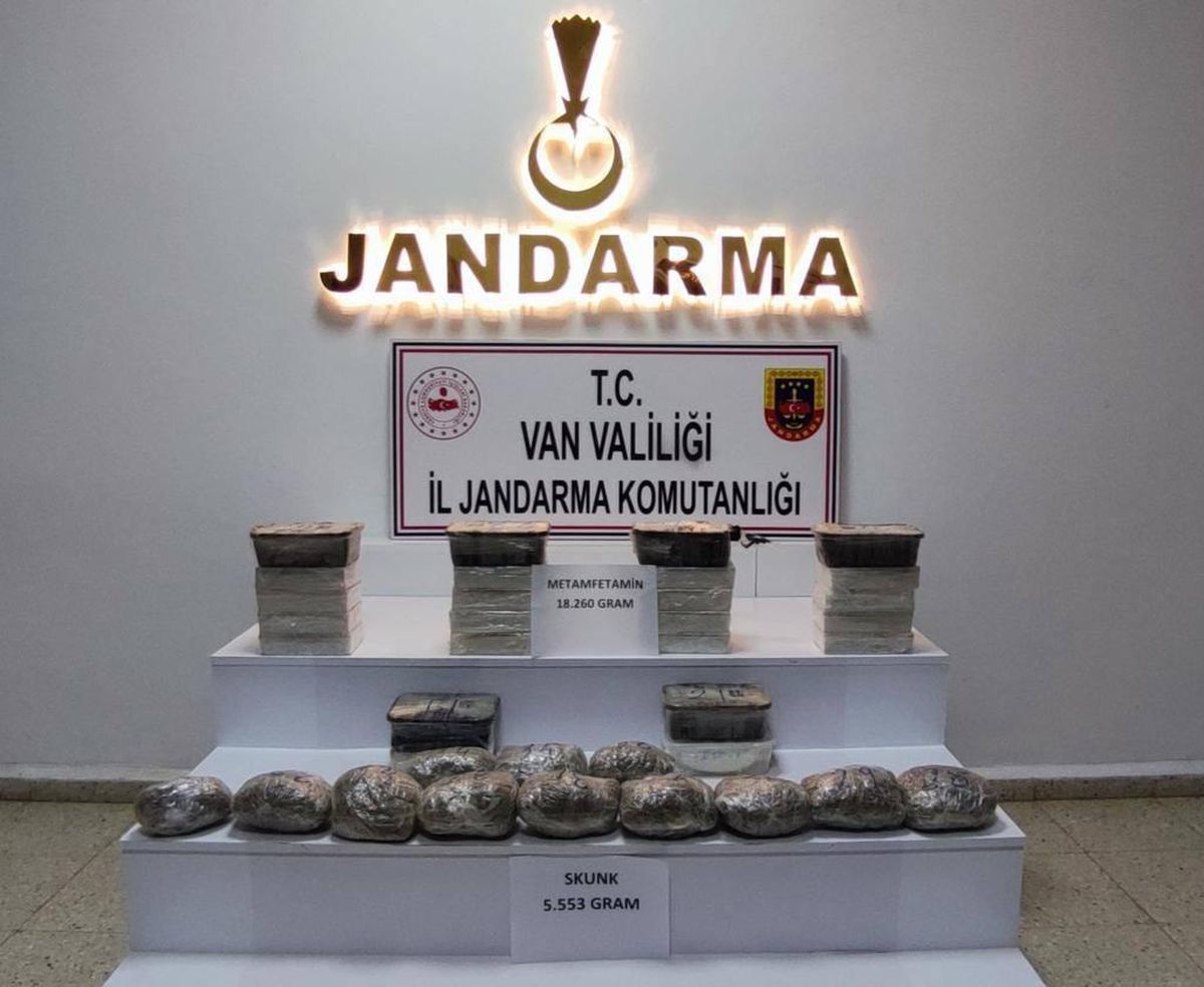 Van\'da 23 kilogram uyuşturucu ele geçirildi