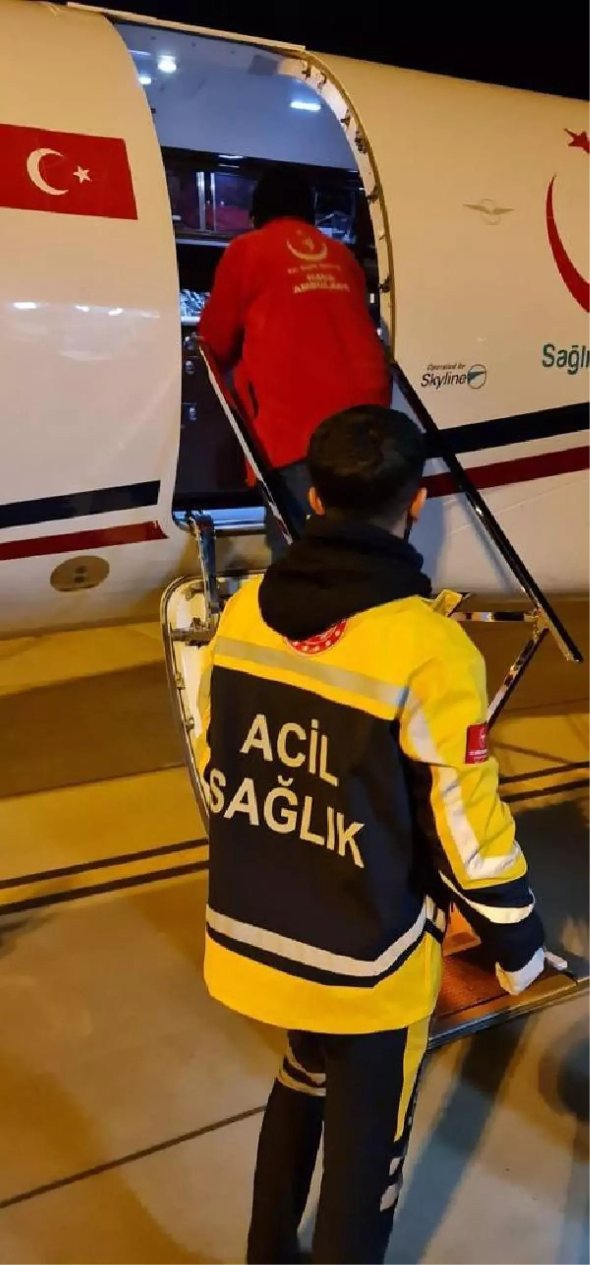 Ambulans uçak, Jiyan bebek için havalandı