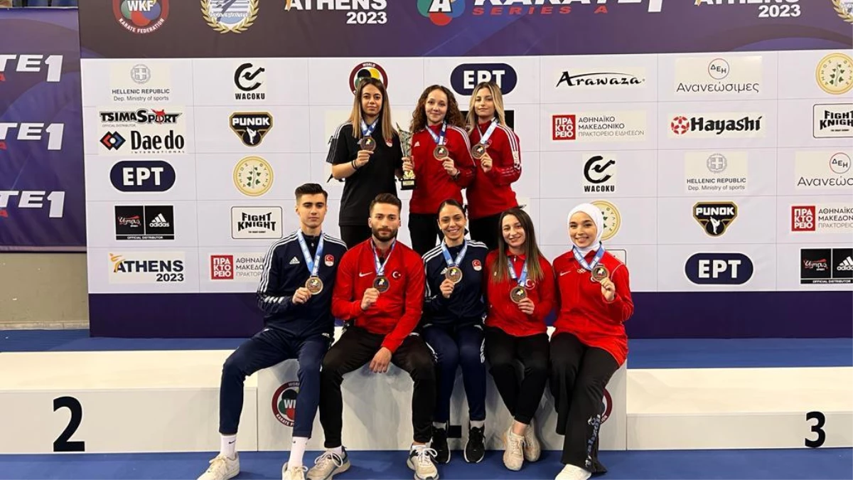 Milli karateciler Atina\'da 6 bronz madalya kazandı