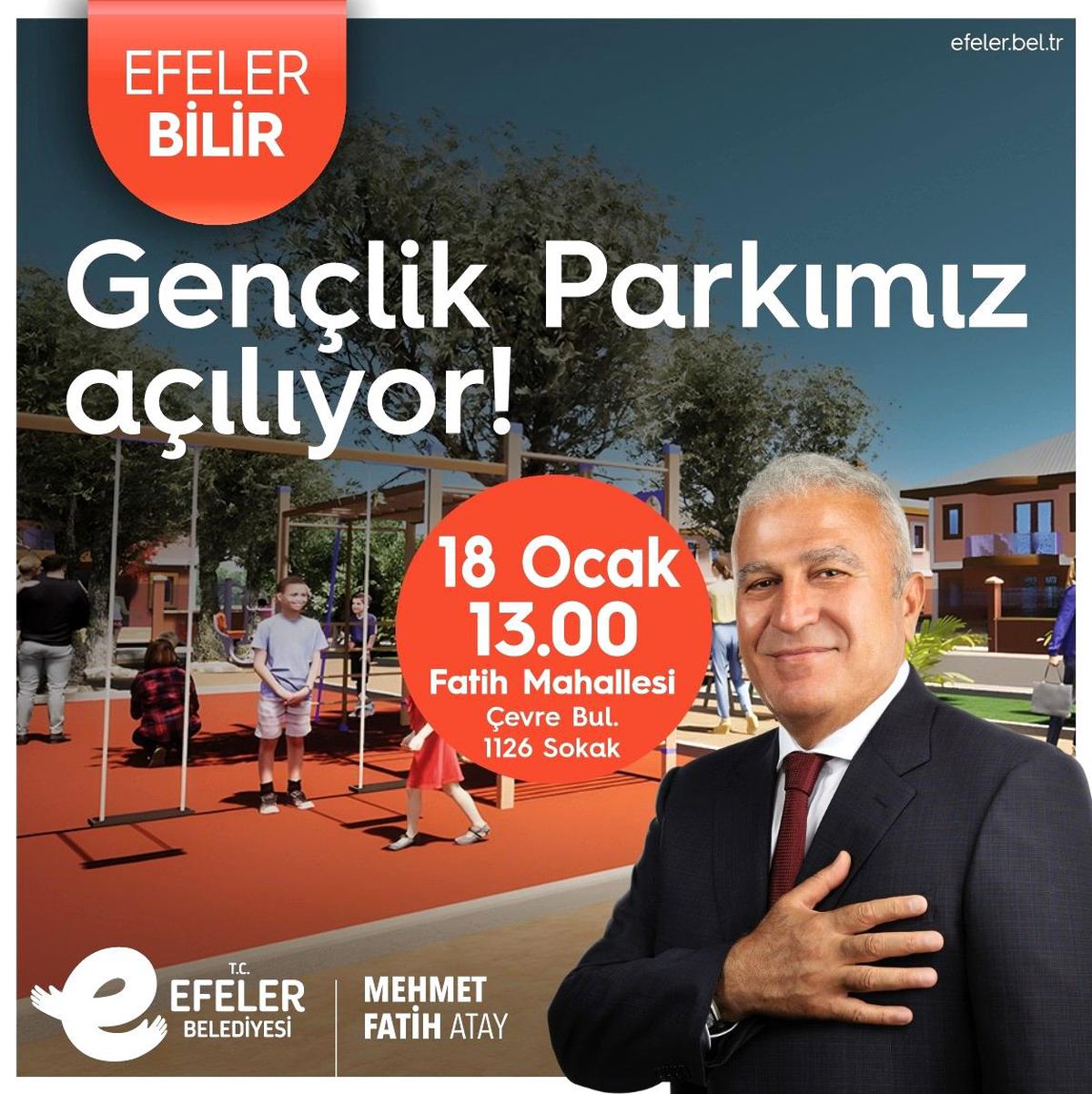 Başkan Atay\'dan Efeler\'e yeni bir park daha