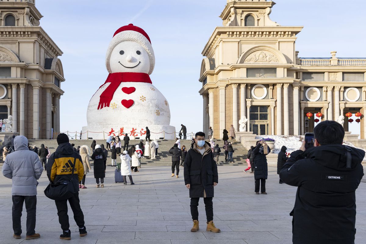 Çin\'in Harbin Kentinde Kış Turizmi Gelişiyor