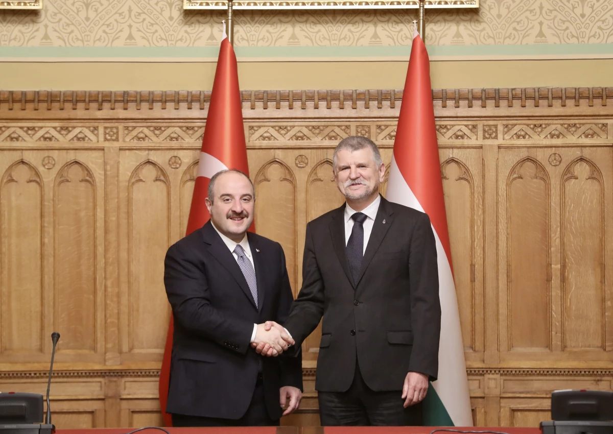 Sanayi ve Teknoloji Bakanı Varank, Macaristan Meclis Başkanı Köver ile görüştü