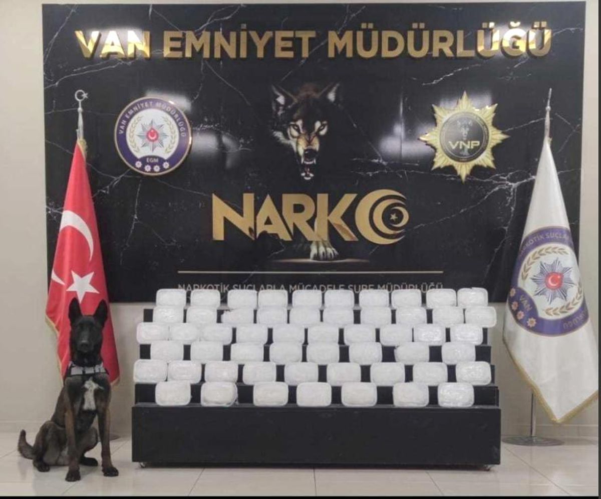 Van\'da 39 kilo 300 gram uyuşturucu ele geçirildi