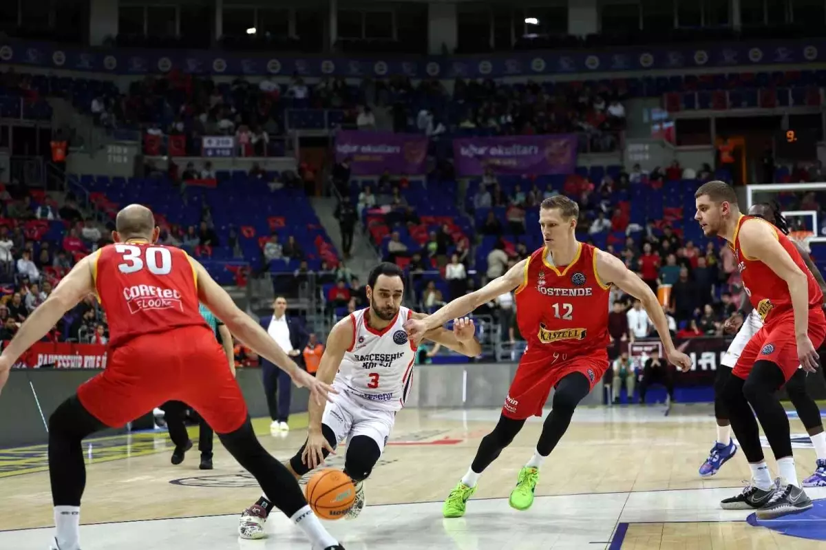 Basketbol Şampiyonlar Ligi: Bahçeşehir Koleji: 87 Filou Oostende: 81