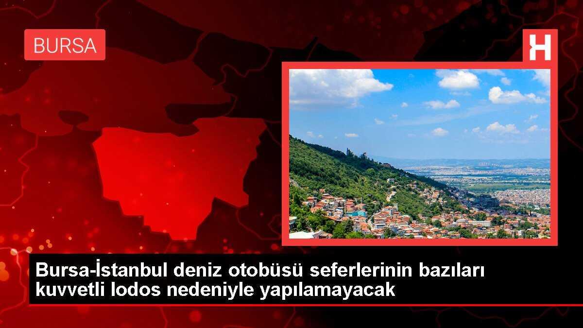 Bursa-İstanbul deniz otobüsü seferlerinin bazıları kuvvetli lodos nedeniyle yapılamayacak