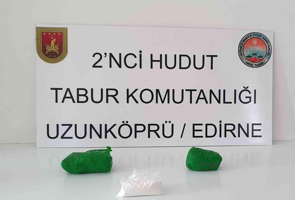 MSB: "Edirne hudut hattında bin 36 gram uyuşturucu ele geçirildi"