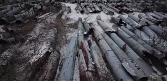 Rusya-Ukrayna savaşında kullanılan füze ve roket hurdaları toplanıyor