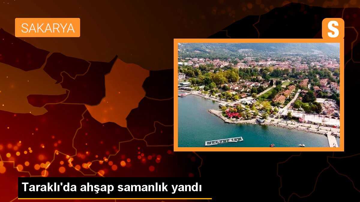 Taraklı\'da ahşap samanlık yandı