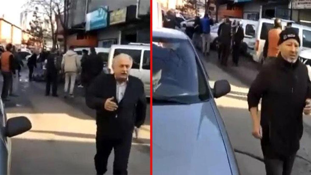 Ümraniye'deki silahlı çatışmadan yeni görüntüler! Vatandaşlar panik halinde kaçtı