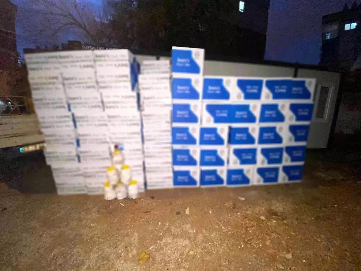 Antalya\'da yüklü miktarda gümrük kaçağı makaron ele geçirildi