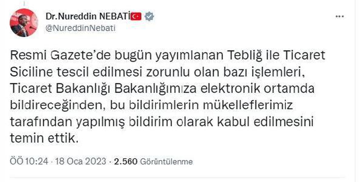 Bakan Nebati: Mükelleflerin vergi dairesine bildirim yükümlülüğünü kaldırdık