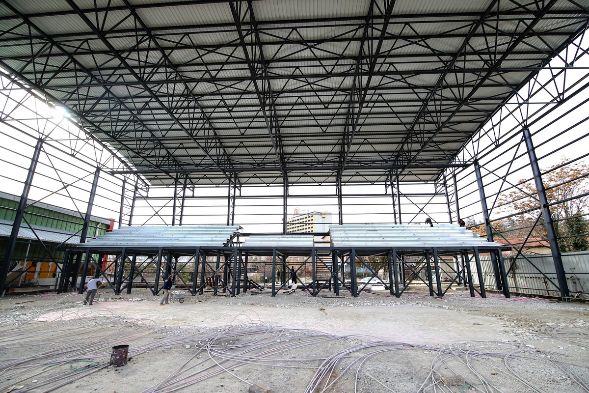 Başkent Voleybol Kampüsü içerisinde yeni salon inşaatı devam ediyor