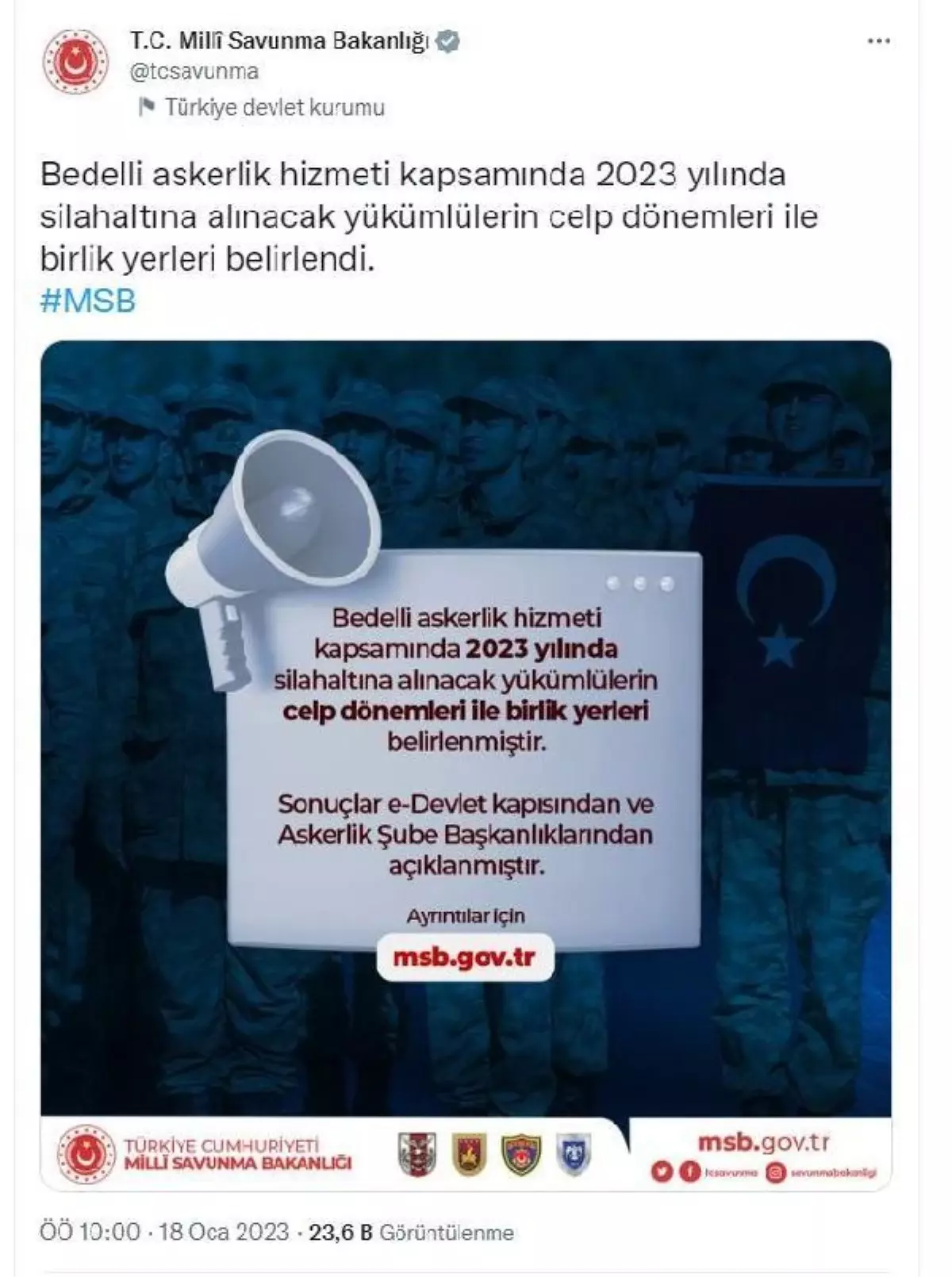 Bedelli askerlik celp dönemleri ve birlik yerleri açıklandı