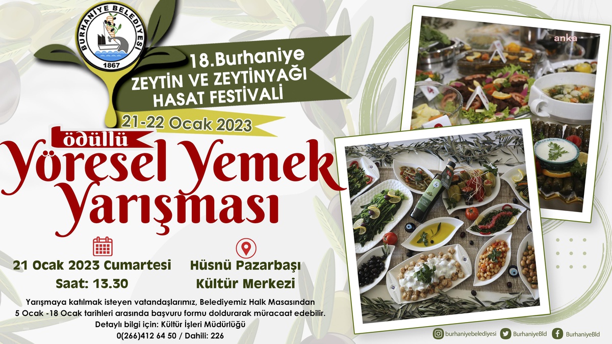 Burhaniye\'de \'Ödüllü Yöresel Yemek Yarışması\'nın Başvuruları Sürüyor
