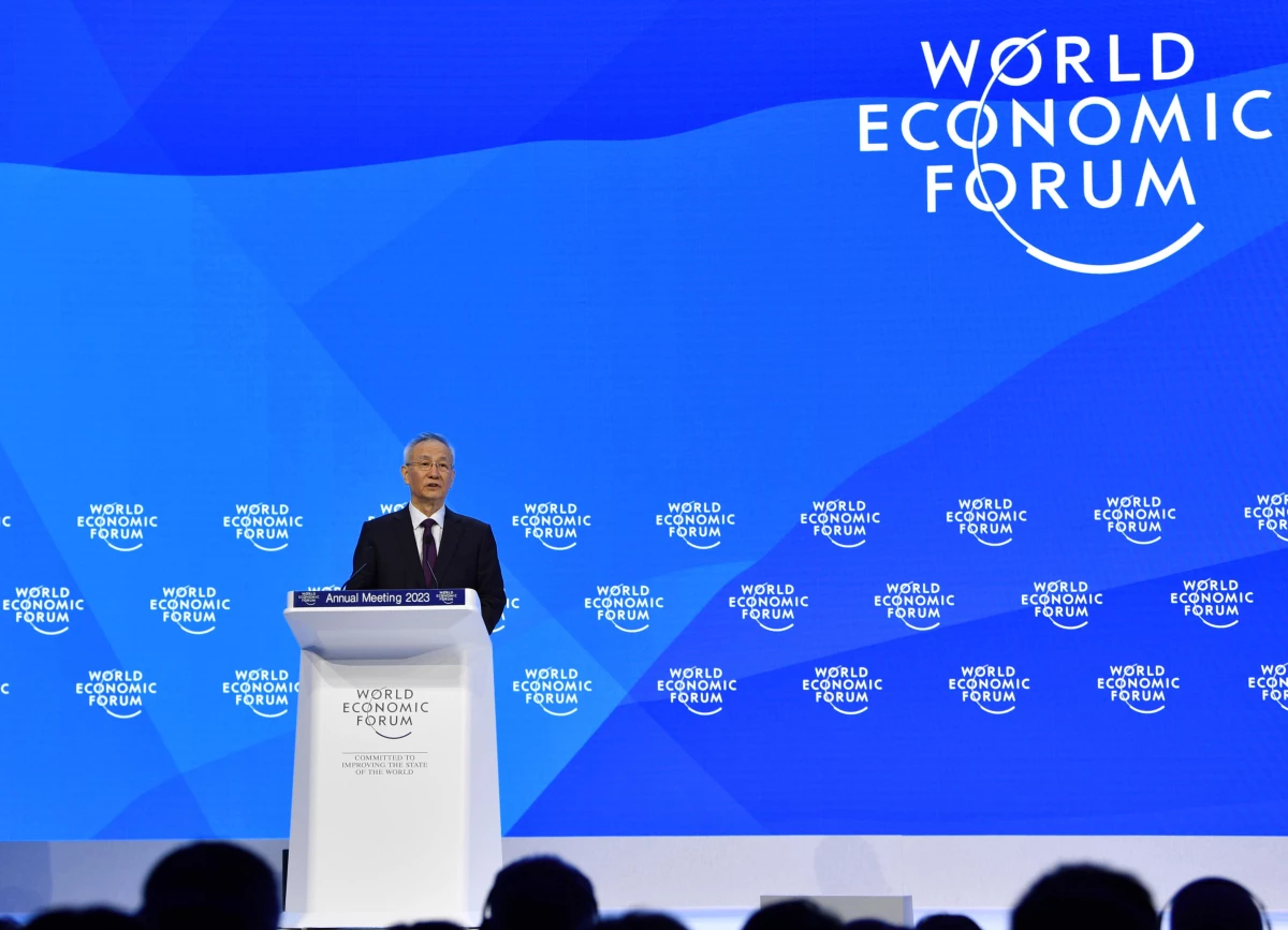 Çin Başbakan Yardımcısı Davos Zirvesi\'nde Konuştu