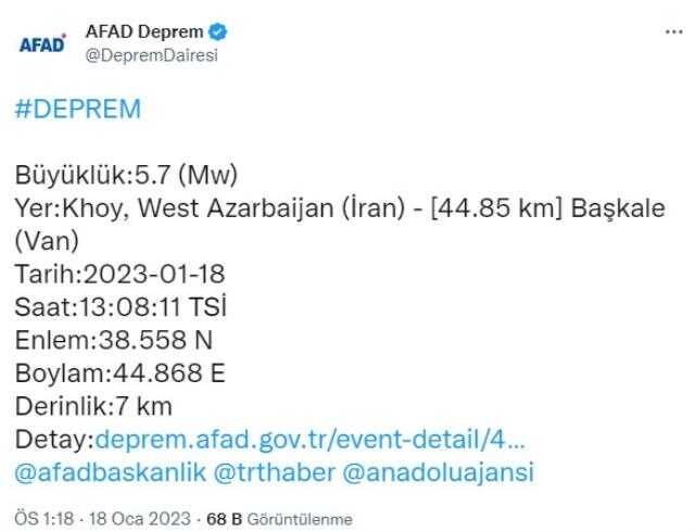 İran'daki depremde 133 kişi yaralandı İran'daki depremde 133 kişi yaralandı