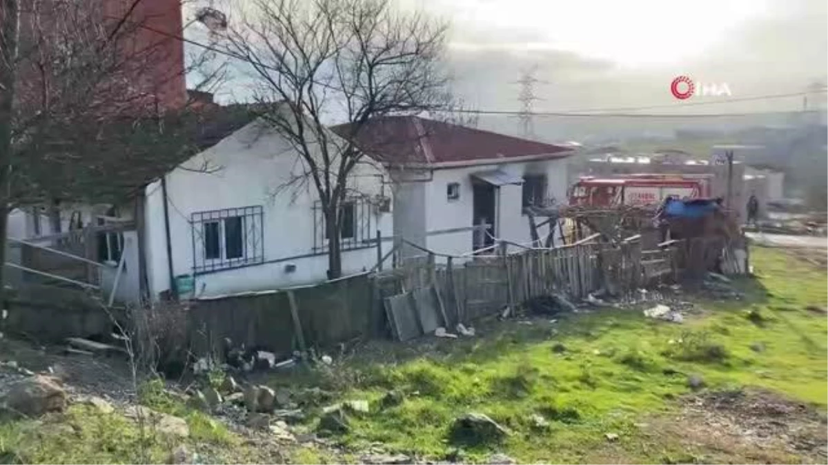 Kazada sonu evi zarar görmüştü... Evini teslim aldığı gün yangın çıktı