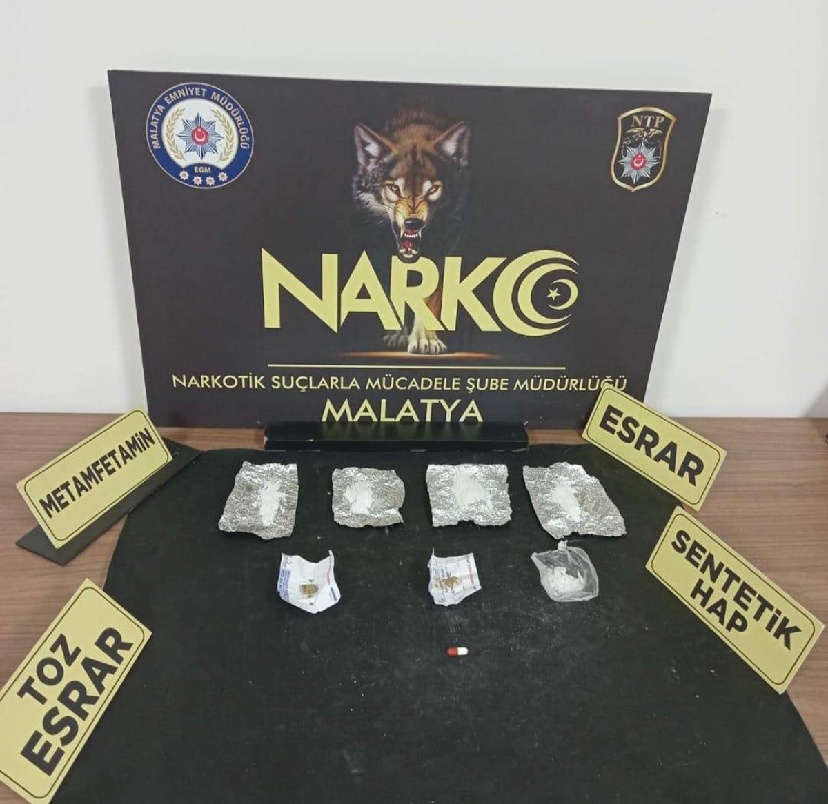 Malatya\'da uyuşturucu operasyonlarında 8 zanlı tutuklandı