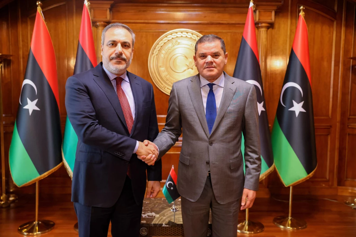 MİT Başkanı Fidan Trablus\'ta Libya Başbakanı Dibeybe ile görüştü