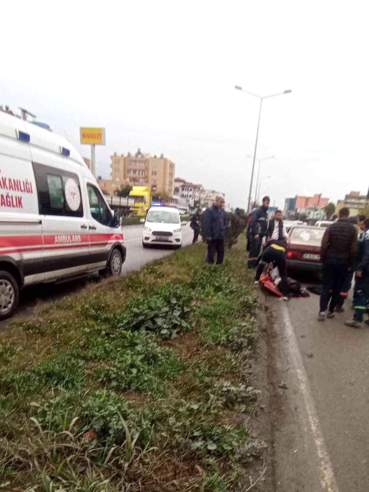 Otomobilin çarptığı yaya ağır yaralandı