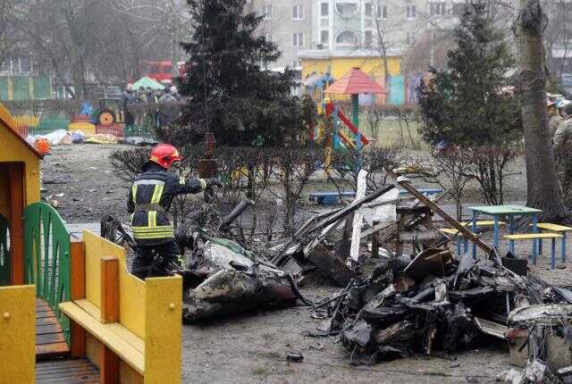 Ukrayna'daki helikopter kazasında can kaybı 14 olarak revize edildi