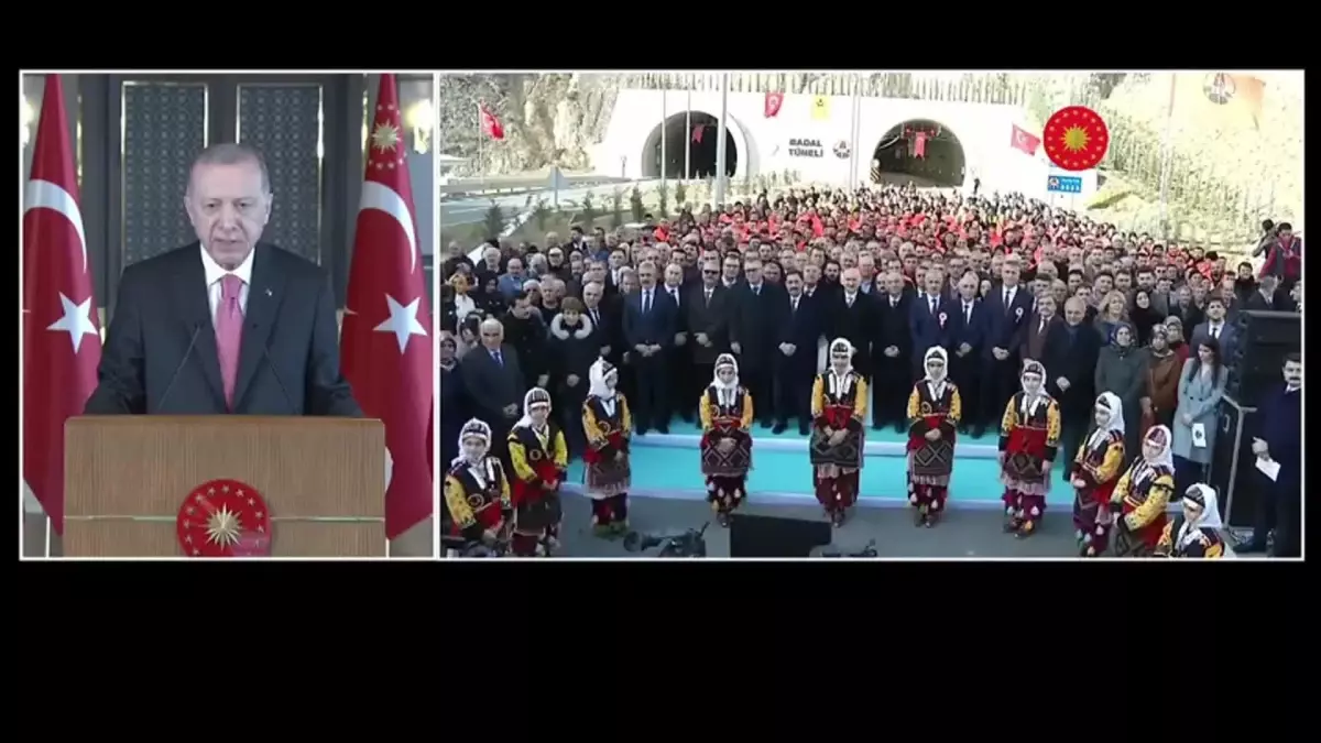 Cumhurbaşkanı Erdoğan, Amasya Badal Tüneli Açılış Töreni\'ne canlı bağlantıyla katıldı Açıklaması