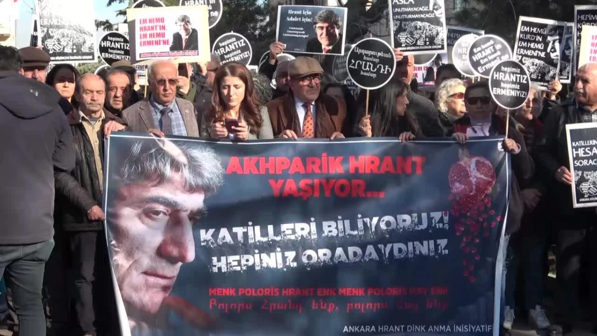 Hrant Dink Katledilişinin 16. Yılında Ankara\'da Anıldı: "Ona Kıydıklarından Beri Her Şey Daha Kötüye Gidiyor"