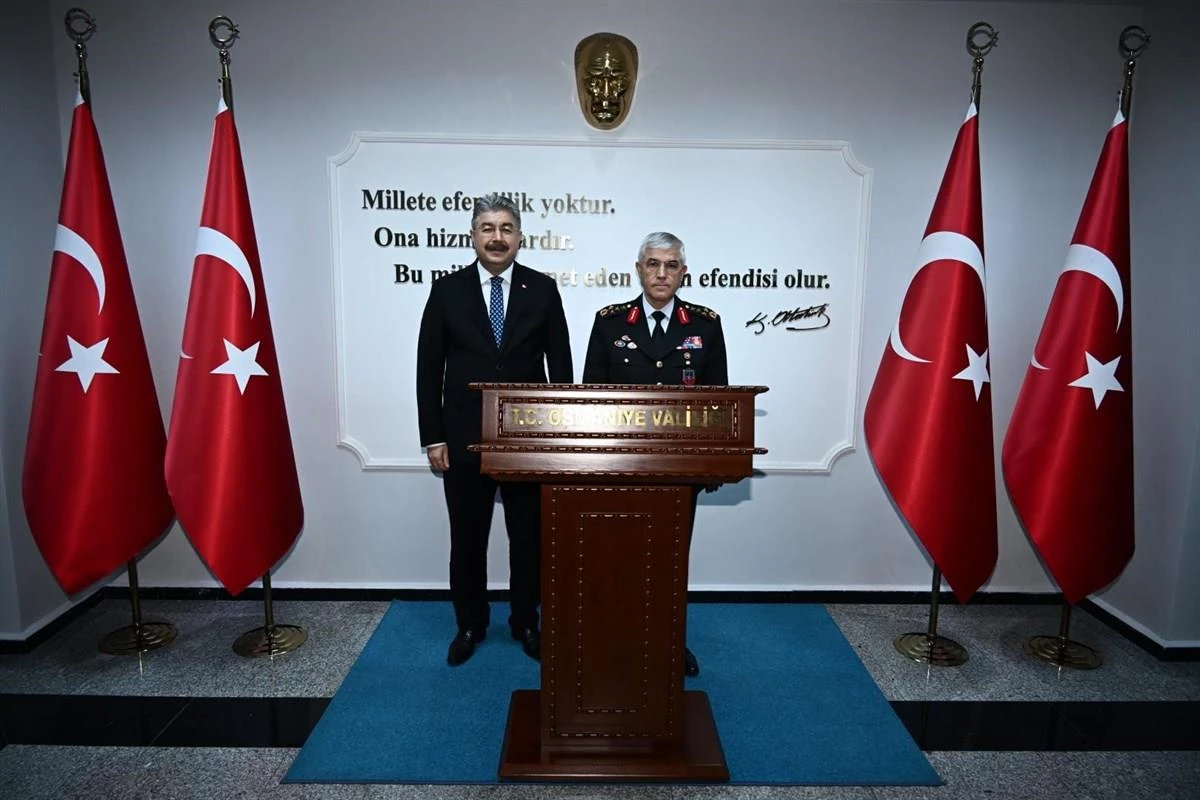 Jandarma Genel Komutanı Orgeneral Çetin, Osmaniye Valisi Yılmaz\'ı ziyaret etti