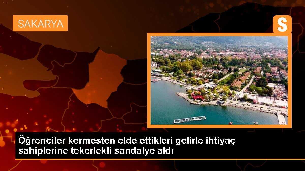 Öğrenciler kermesten elde ettikleri gelirle ihtiyaç sahiplerine tekerlekli sandalye aldı