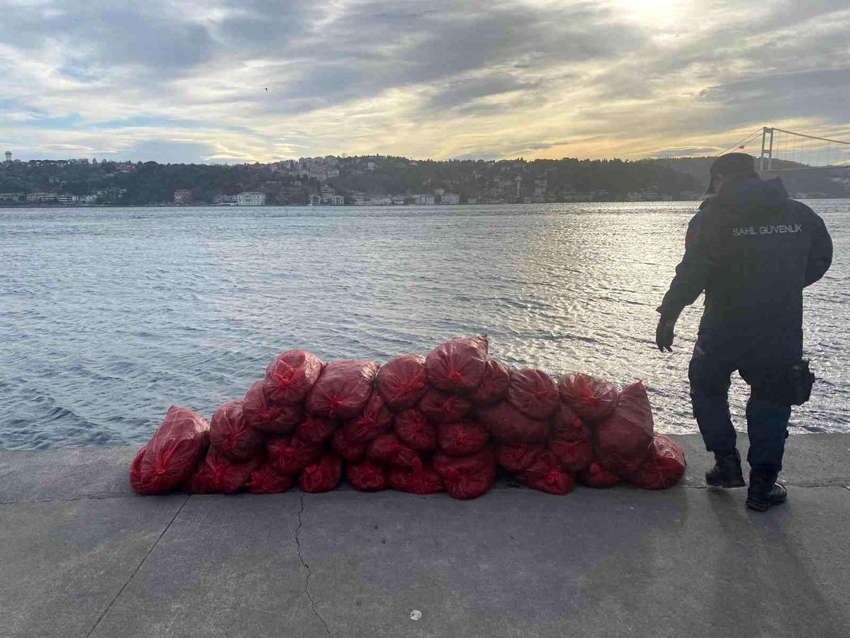 Sarıyer'de yasa dışı midye avcılığı yapanlara 33 bin 768 para cezası