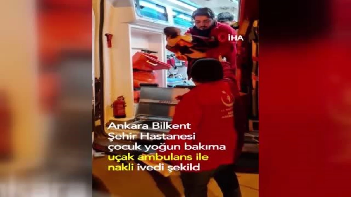 Uçak ambulansla Mardin\'den Ankara\'ya sevk edilen Jiyan bebeğin durumu iyi