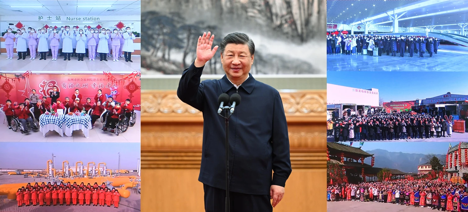 Xi, Çin Halkının Bahar Festivali\'ni Kutladı